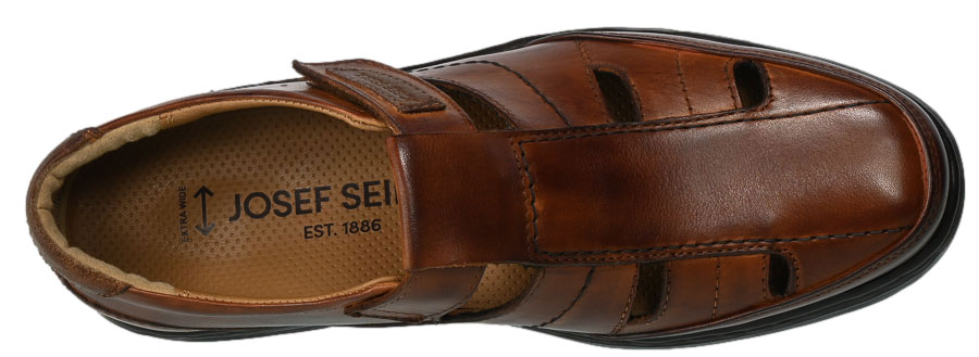 Półbuty Letnie Josef Seibel 42808 860 370 Skórzane Cognac