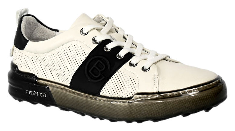 Półbuty  John Doubare QA209-8L-A20 White Skóra