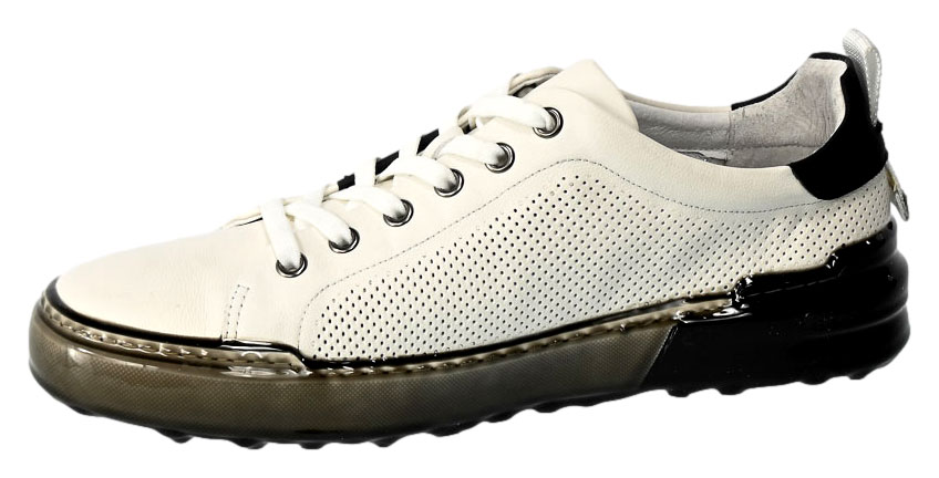Półbuty  John Doubare QA209-8L-A20 White Skóra