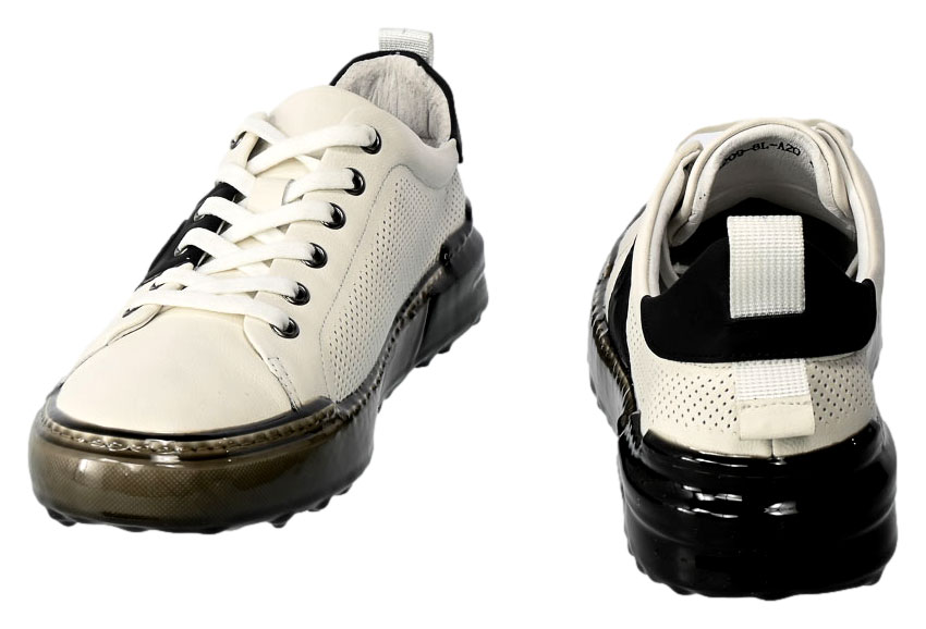 Półbuty  John Doubare QA209-8L-A20 White Skóra