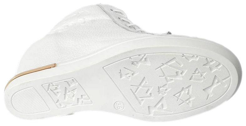 Sneakersy Carinii B8799 181-000-B88 Skórzane Białe