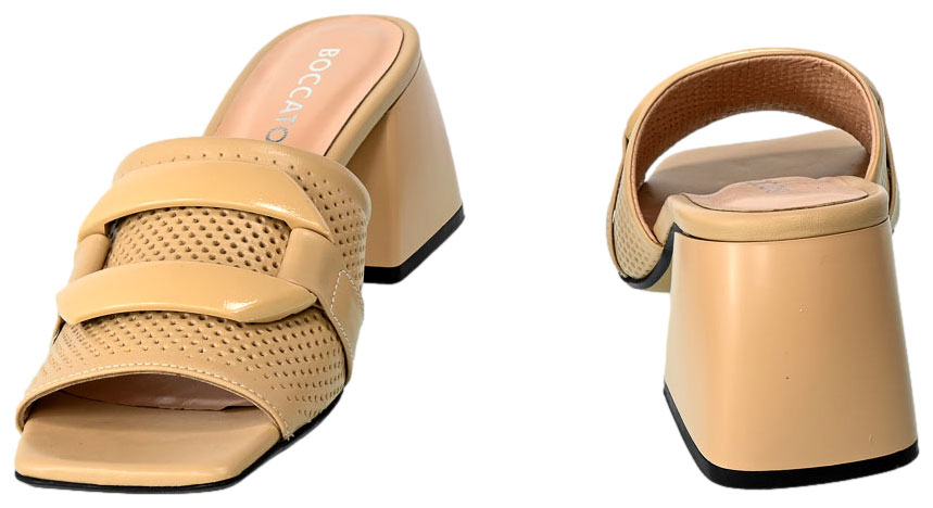 Klapki Boccato 230.1007 Skórzane 22 T 108SYH Beż