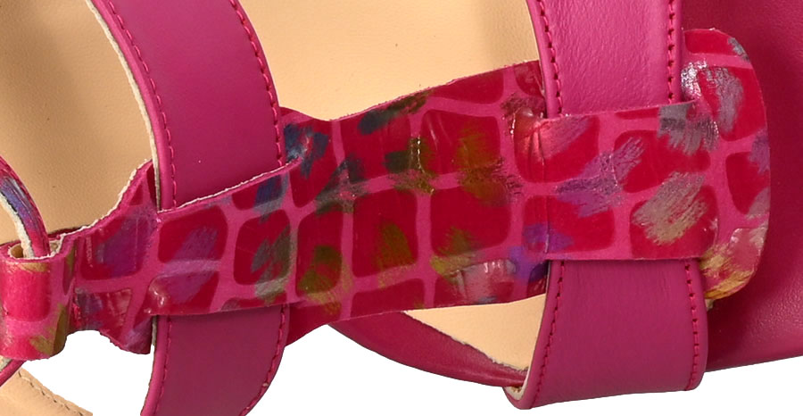 Sandały Uncome 36252 Fuxia Tunis Skórzane 