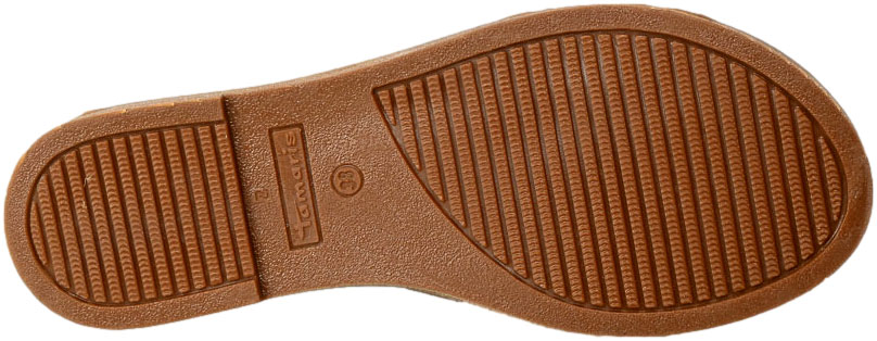 Klapki Tamaris 1-27135-20 305 Cognac Brązowe Skórzane