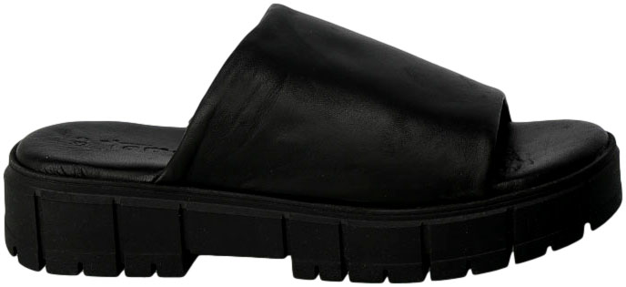 Klapki Tamaris 1-27252-20 007 Black UNI Czarne Skórzane