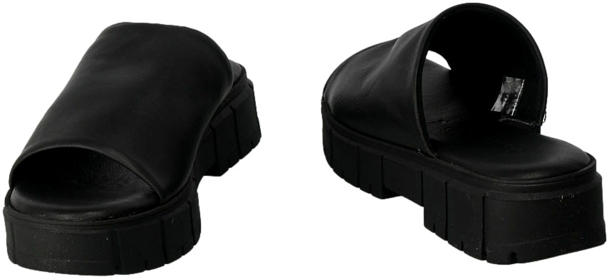 Klapki Tamaris 1-27252-20 007 Black UNI Czarne Skórzane
