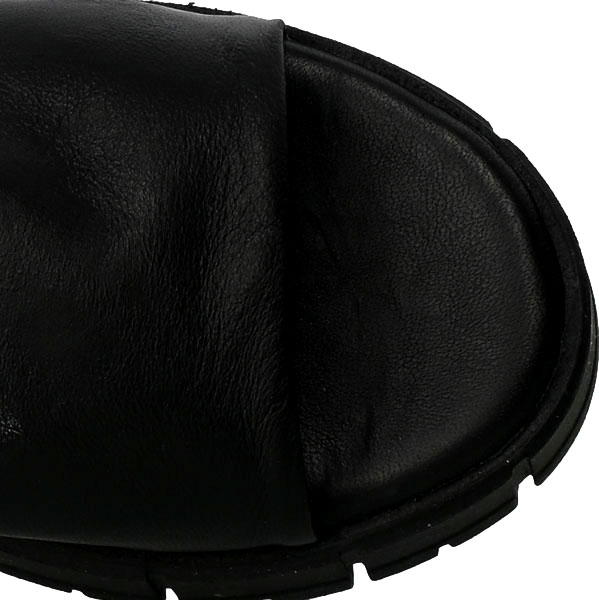 Klapki Tamaris 1-27252-20 007 Black UNI Czarne Skórzane