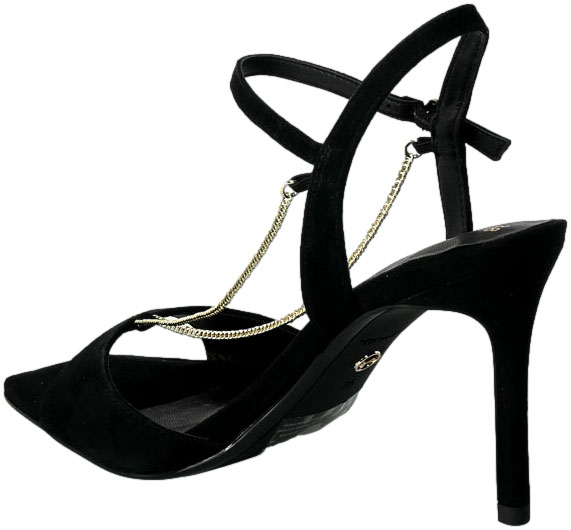Sandały Tamaris 1-28004-20 001 Black Czarne Skórzane