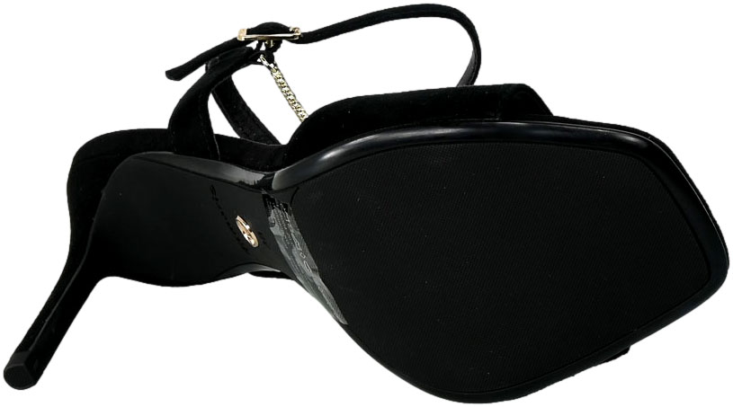 Sandały Tamaris 1-28004-20 001 Black Czarne Skórzane