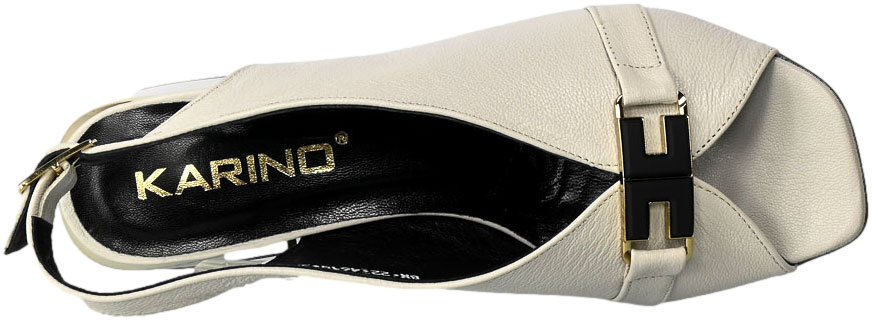 Sandały Karino 4618 002-P Skórzane Szare Lico