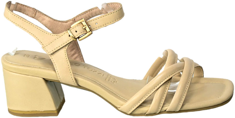 Sandały Marco Tozzi 2-28212-20 403 Cream Skóra