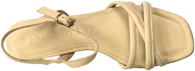 Sandały Marco Tozzi 2-28212-20 403 Cream Skóra