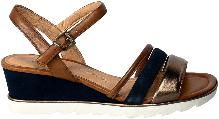 Sandały Marco Tozzi 2-28724-20 890 Navy Comb Skóra__
