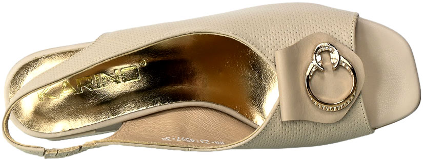 Sandały Karino 4597 001P Skórzane Beż Lico