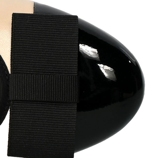 Czółenka Caprice 9-22307-20 415 Beige Black  Skóra