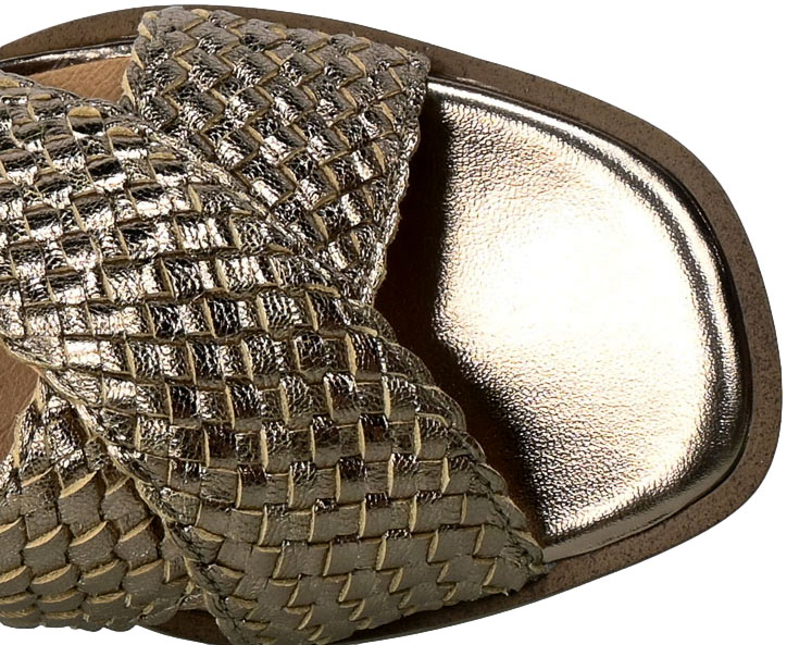 Klapki Caprice 9-27200-20 341 Taupe Metallic  Skóra
