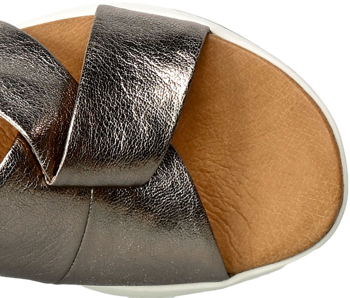 Sandały Caprice 9-28702-20 341 Taupe Metallic Skóra