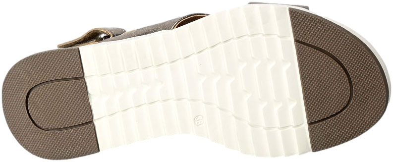 Sandały Caprice 9-28702-20 341 Taupe Metallic Skóra