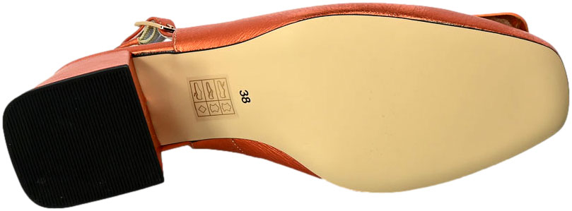 Sandały Kaniowski K-1205 1 0975 Pomarańcz Skóra