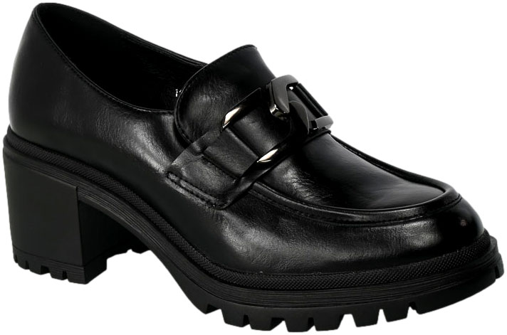 Półbuty Vinceza 10921 Czarny Pu
