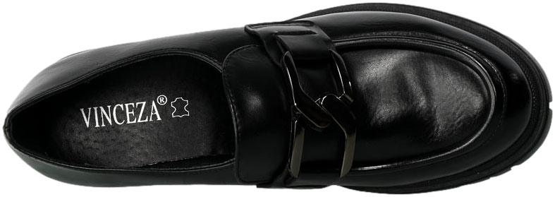 Półbuty Vinceza 10921 Czarny Pu