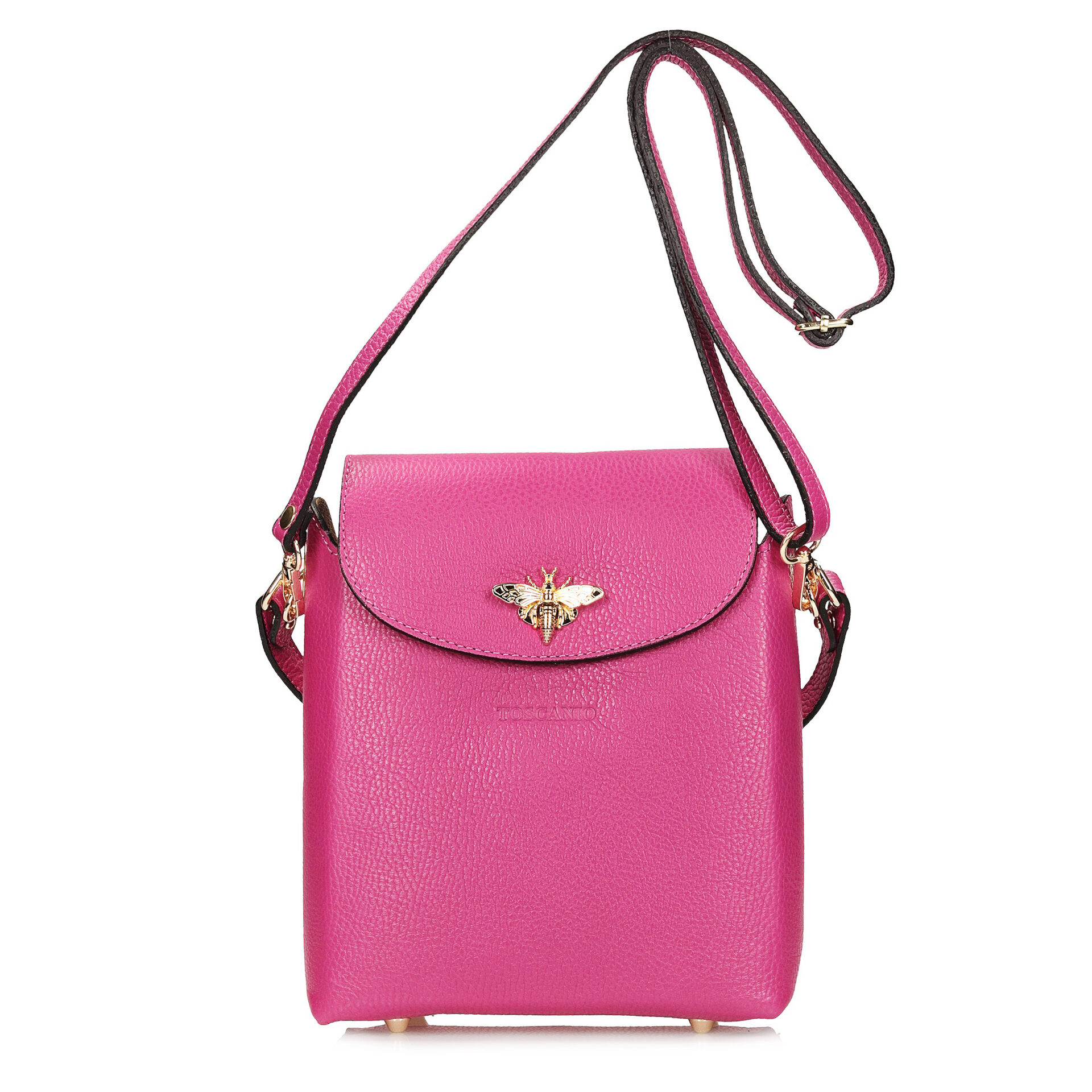 Torebka Toscanio F01 Fuksja D02 Skóra