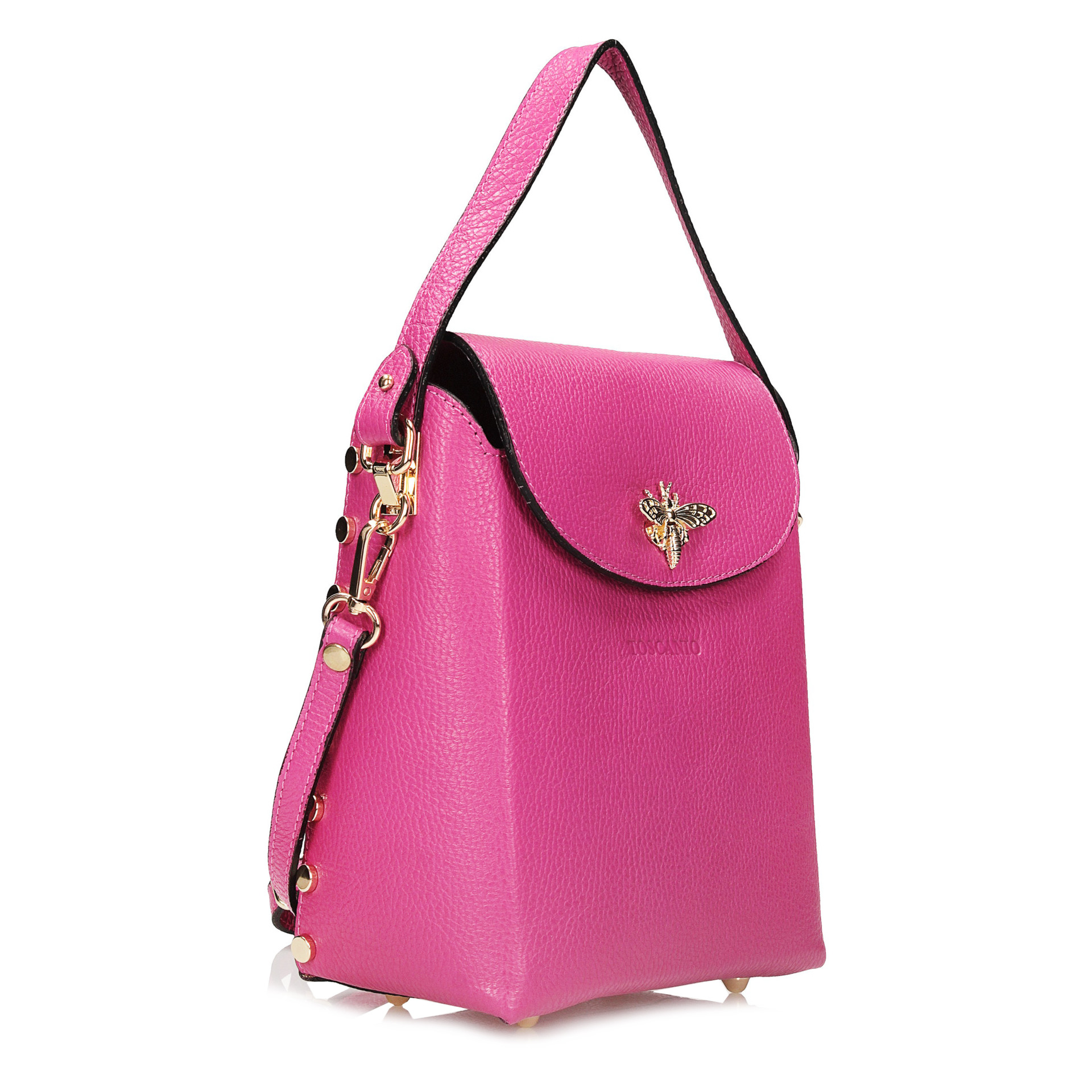 Torebka Toscanio F01 Fuksja D02 Skóra