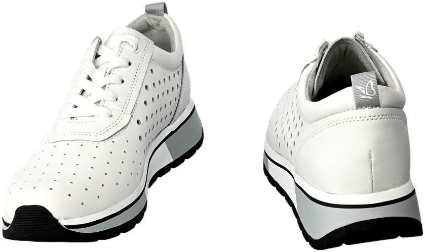 Sneakersy Letnie Caprice 9-23709-20 102 White Nappa Skóra