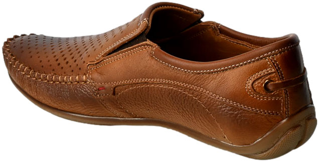 Mokasyny Letnie Deta 4206D 743 169 Brąz Skóra