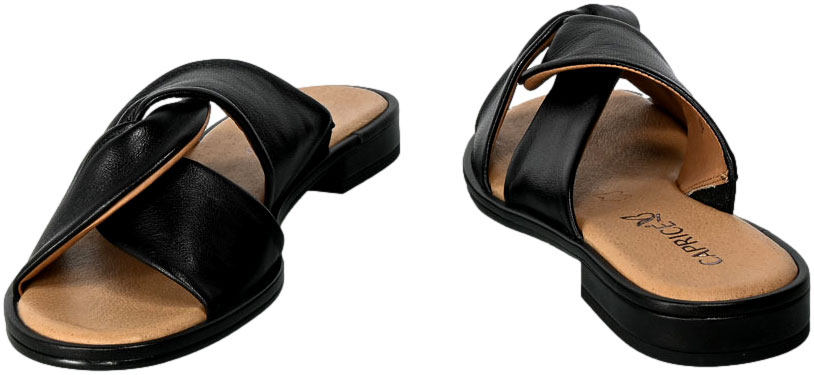 Klapki Caprice 9-27100-28 040 Black Softnap Skórzane_TN