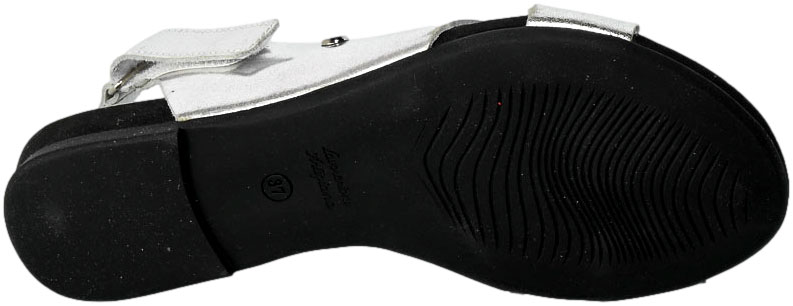 Sandały Lemar 40141 Bf.Srebro Skórzane 21-2302