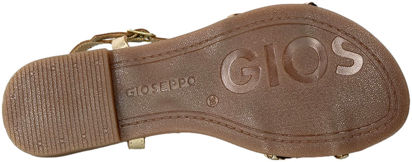 Sandały GiosEppo 69112 Nioaque Gold Złote Skórzane