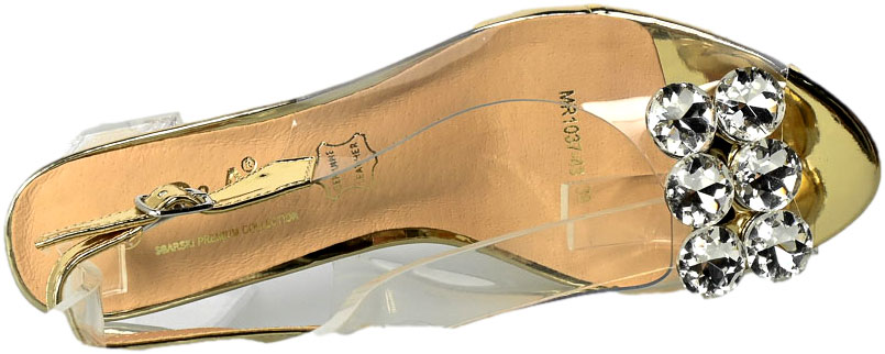 Sandały S.Barski MR-1037-43 Gold Złote