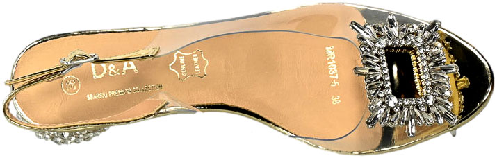 Sandały S.Barski MR-1037-05 Gold Złote