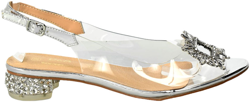 Sandały S.Barski MR-1037-05 Silver Srebrne