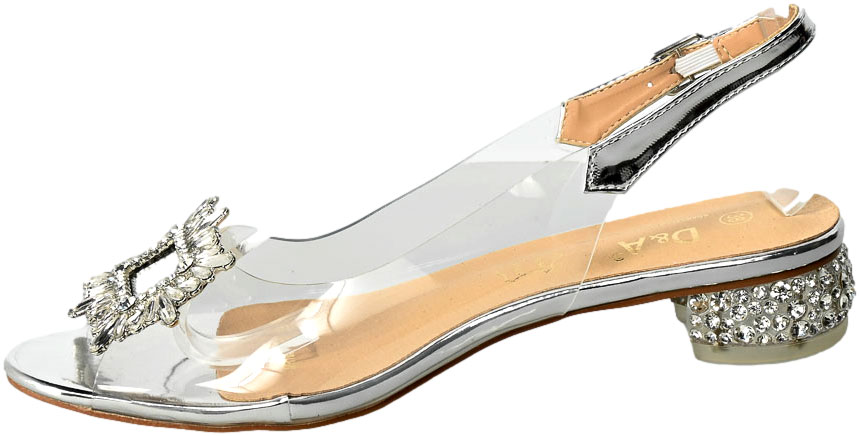 Sandały S.Barski MR-1037-05 Silver Srebrne