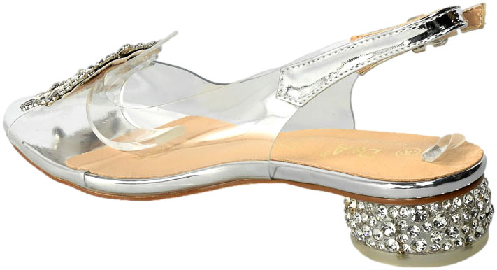 Sandały S.Barski MR-1037-05 Silver Srebrne