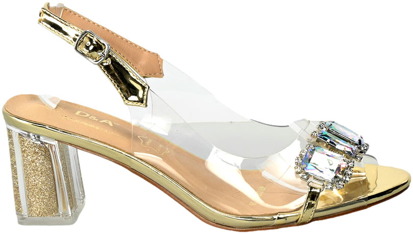 Sandały S.Barski MR-1037-42 Gold Złote