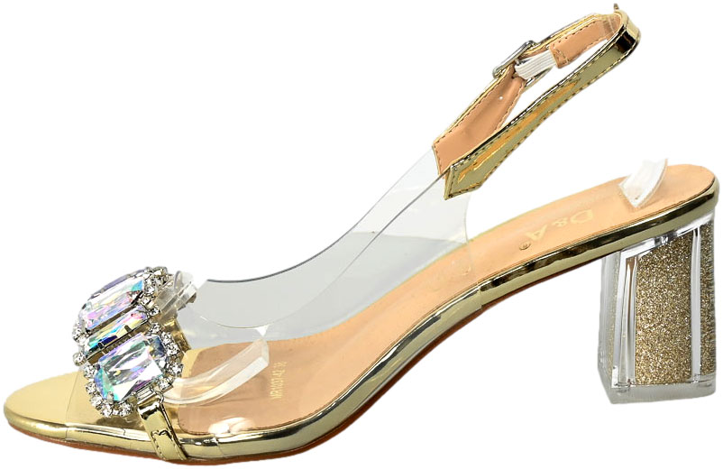 Sandały S.Barski MR-1037-42 Gold Złote