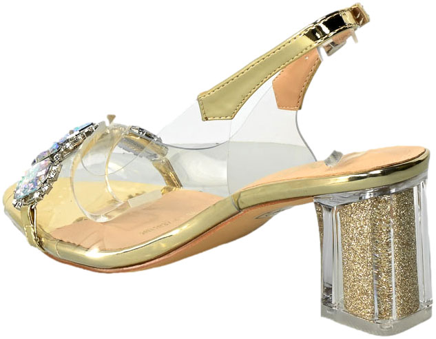 Sandały S.Barski MR-1037-42 Gold Złote
