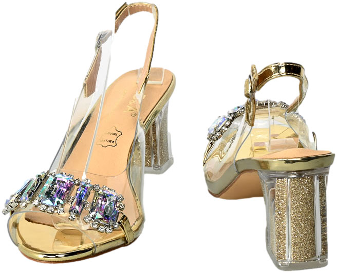 Sandały S.Barski MR-1037-42 Gold Złote