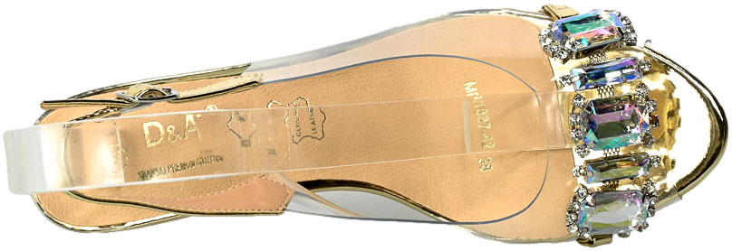 Sandały S.Barski MR-1037-42 Gold Złote