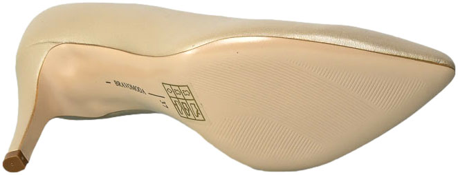 Szpilki Bravo Moda 1454 Perła Krem Skórzane 21-2303