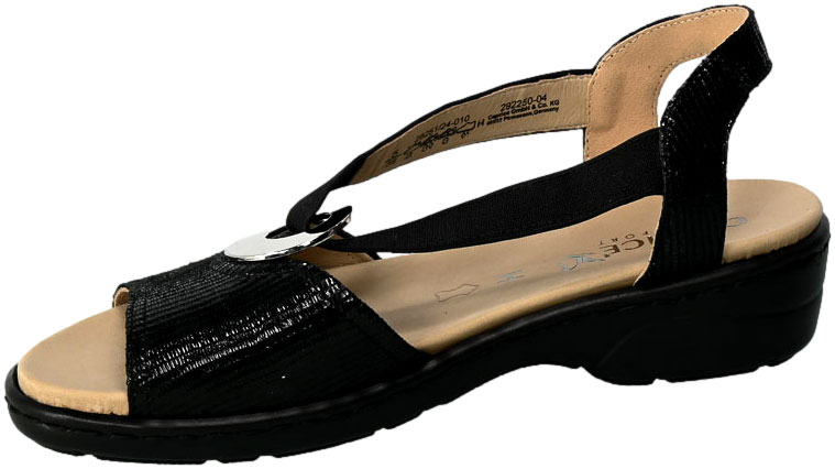 Sandały Caprice 9-28251-24 010 Black Rep. Czarna Skóra 21-2303