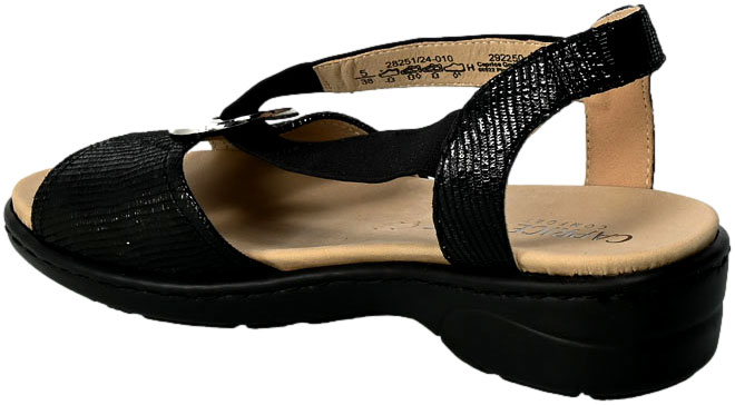 Sandały Caprice 9-28251-24 010 Black Rep. Czarna Skóra 21-2303