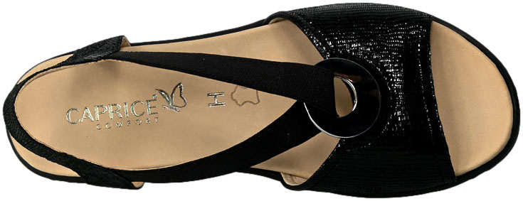 Sandały Caprice 9-28251-24 010 Black Rep. Czarna Skóra 21-2303