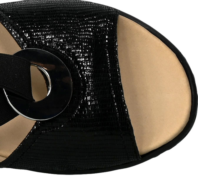Sandały Caprice 9-28251-24 010 Black Rep. Czarna Skóra 21-2303