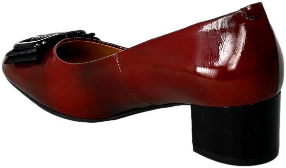 Czółenka Clasicco 2176 1079 Bordo Skórzane