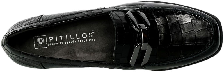 Czółenka Pitillos 5402 Negro Negro Czarny Skóra