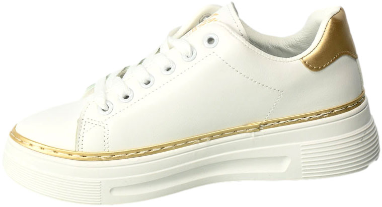 Sneakersy Potocki 23-16012WHBG Biało Beżowy